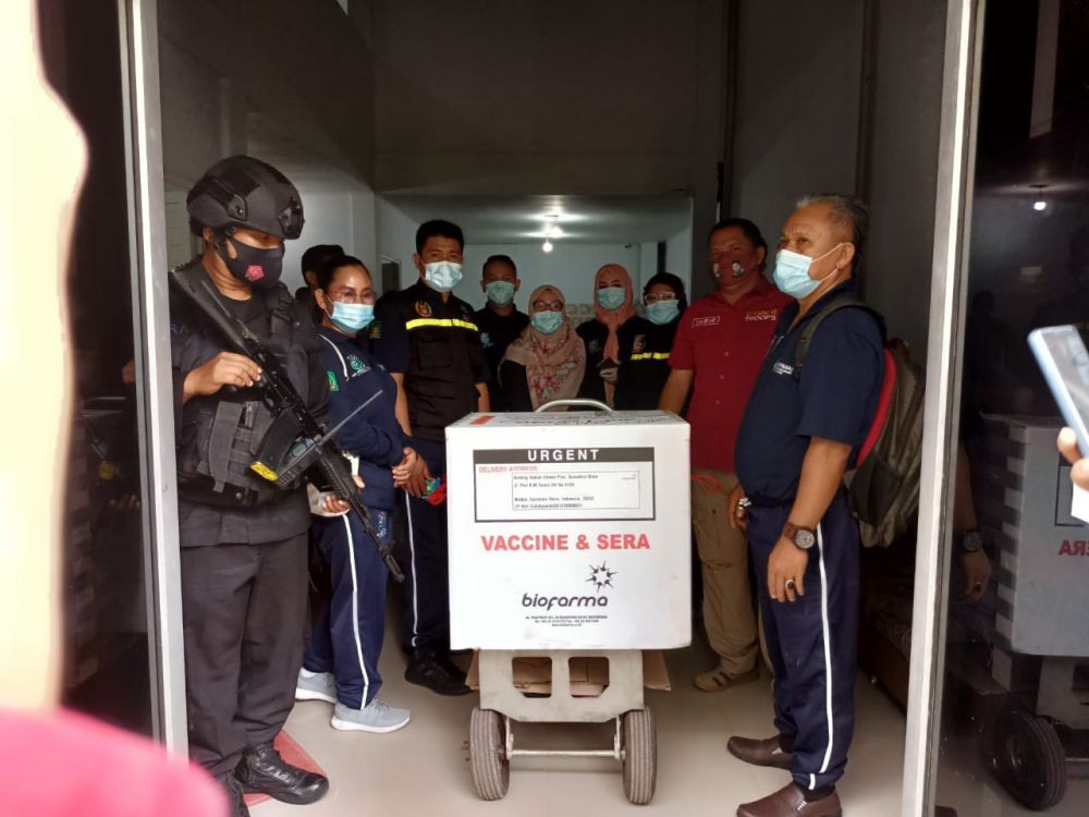 11 Kabupaten/Kota di Sumut Telah Laksanakan Vaksinasi Covid-19 Tahap I