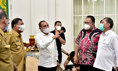 Gubernur Edy Rahmayadi akan Upayakan Perizinan ke Kementerian LHK Terkait Pembukaan Jalur Alternatif Medan-Berastagi