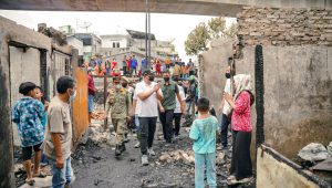 INDIESPOT 40 Rumah di Jalan Wahdin Medan Terbakar, Bobby Nasution Turun Tangan