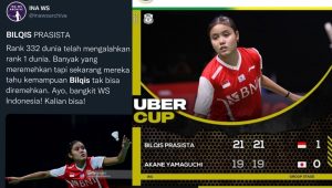 INDIESPOT Bilqis Prasista Trending di Twitter Usai Kalahkan Pebulutangkis Ranking Satu Dunia, Netizen: Amazing!