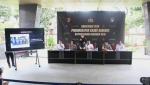 Polisi berhasil menggagalkan penyelundupan narkotika jenis sabu cair dengan total sebanyak 264 kg di perairan Banten. (Dok. humas.polri.go.id)