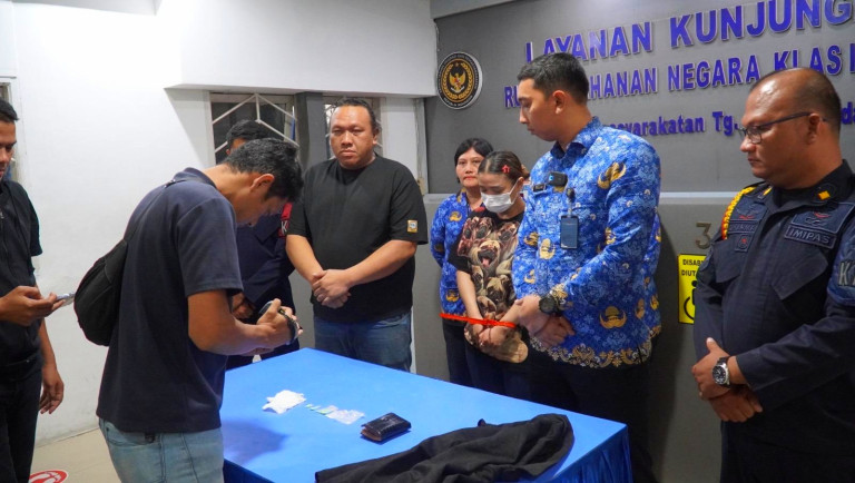 Diduga Bawa Sabu dan Ekstasi Dalam Dompet, Pengunjung Rutan Medan Diamankan